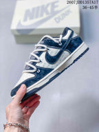 Nike SB Dunk Low Sneakers Navy and White