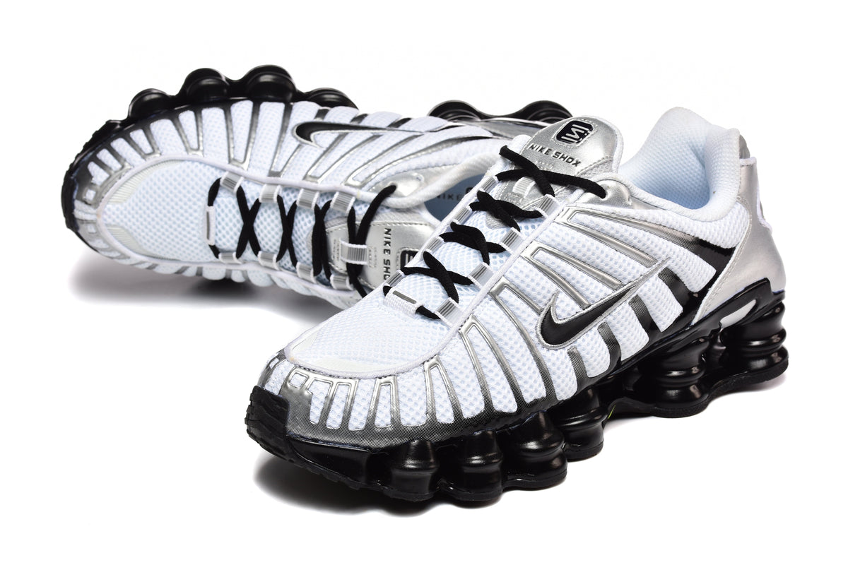 Nike Shox TL White Silver Black Sneakers