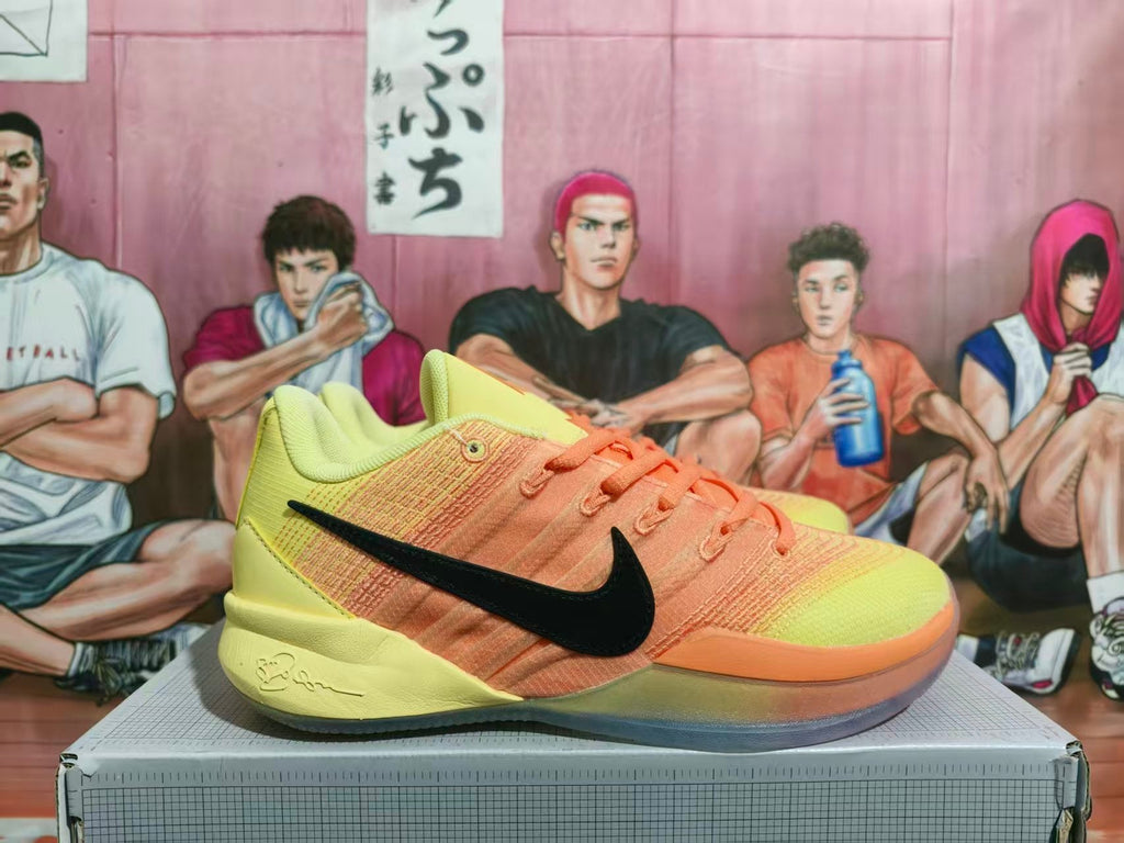 Nike Basketball Sneakers in Lime and Orange