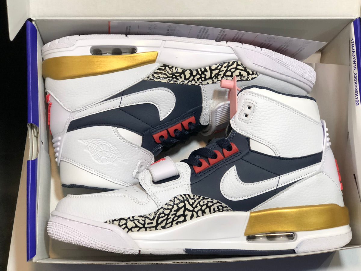 Jordan Air Jordan Legacy 312 Olympic Navy White Sneakers AV3922-101