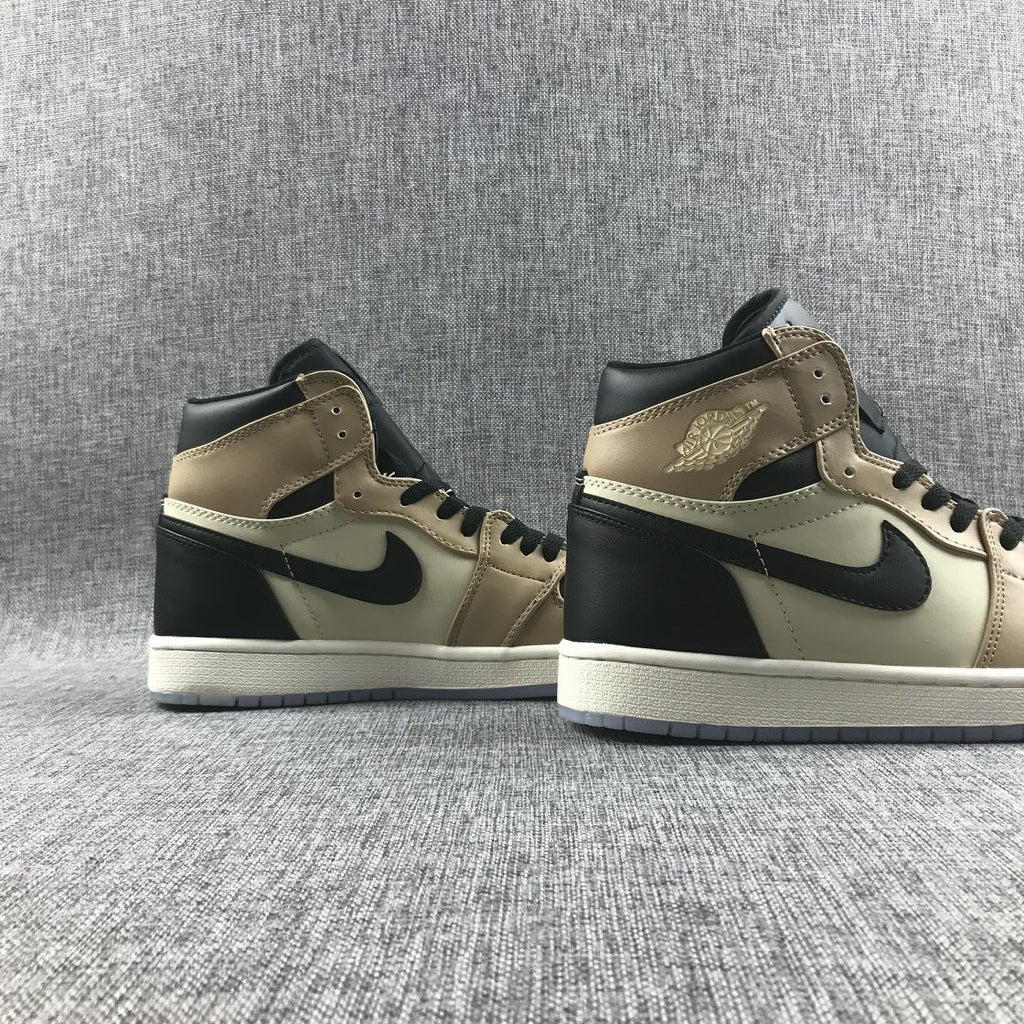 Jordan 1 High Premium WMNS Beige Black Sneakers AH7389-003