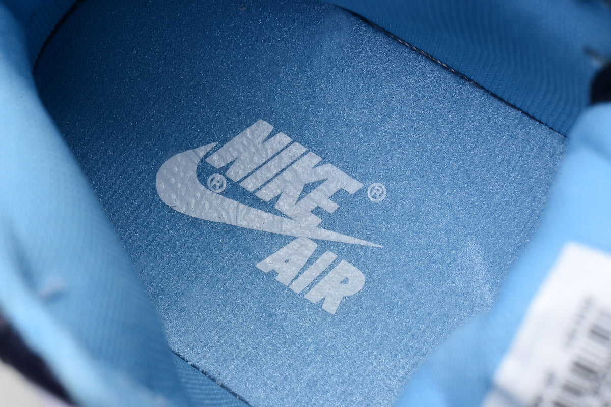 Jordan 1 Retro High Navy and Light Blue Sneakers