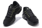 Nike Air Max Plus Black Sneakers with Lime Accents