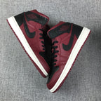 Jordan Air Jordan 1 Mid Sneakers Burgundy Black White