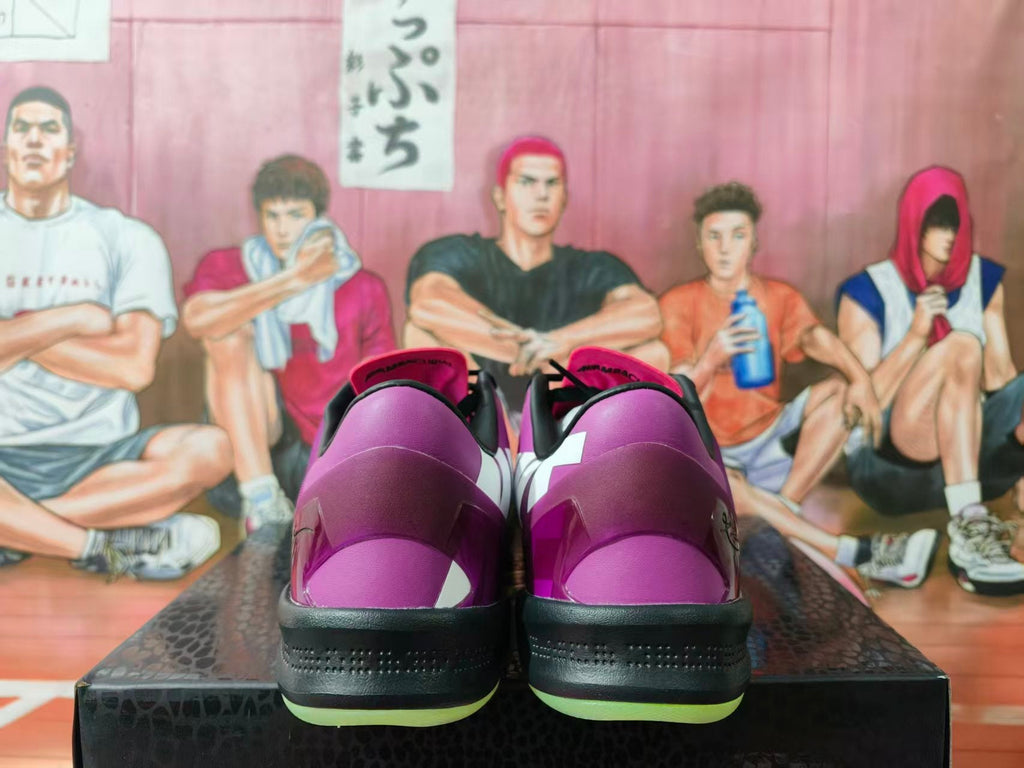 Nike Assassin Basketball Sneakers Pink Purple Green