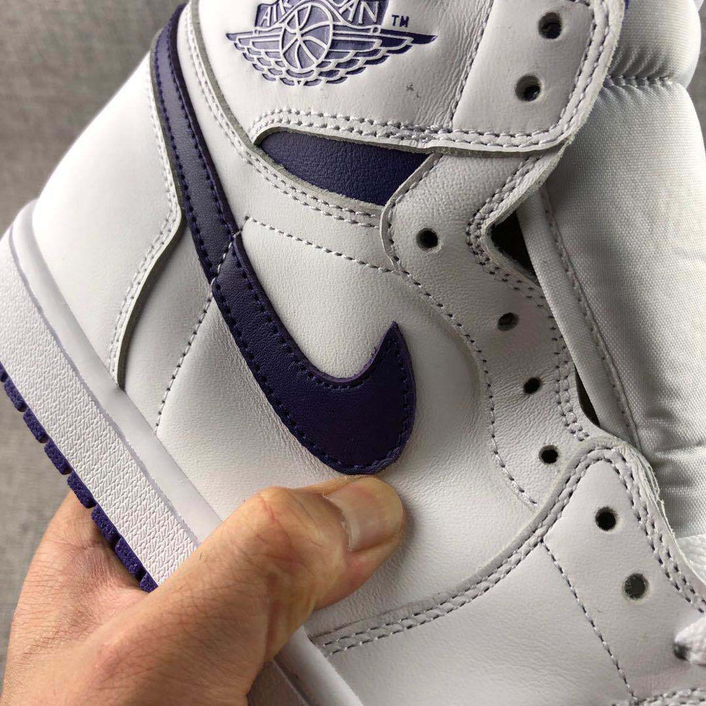 Jordan Air Jordan 1 Court Purple High-Top Sneakers White Purple CD0461-151