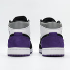 Jordan High-Top Sneakers Black White Purple 852542-105