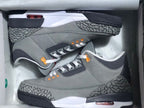 Jordan Air Jordan 3 Grey Cement Sneakers