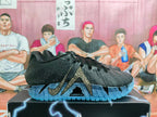 Nike Black and Blue Basketball Sneakers
