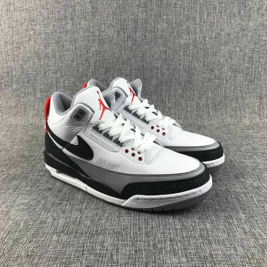 Jordan Air Jordan 3 White Grey Men's Sneakers