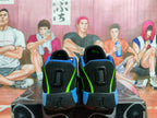 Jordan Basketball Shoes in Black, Blue and Volt Green