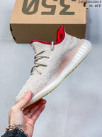 Adidas Yeezy Boost 350 V2 Cream Red Knit Sneakers