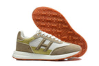 Hermès Trail Sneaker in Taupe, White and Olive