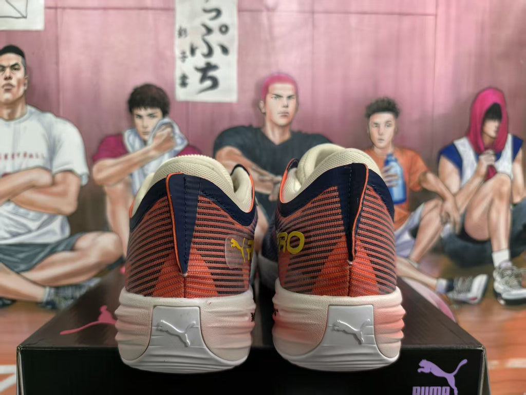 PUMA All-Pro Basketball Shoes in Navy and Ice Blue