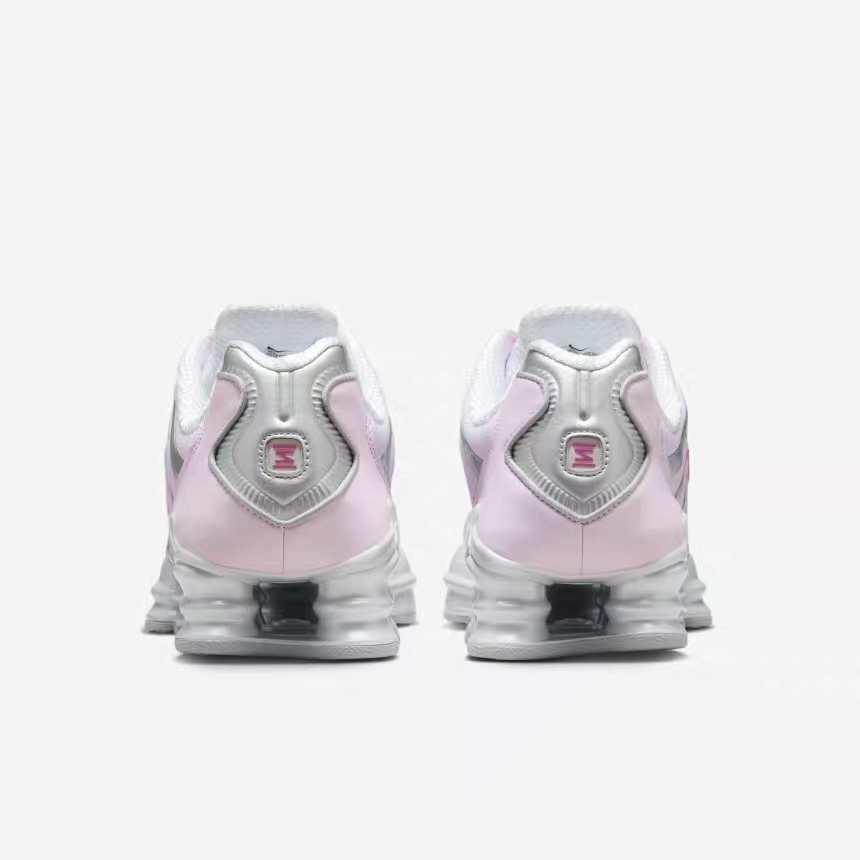 Nike Shox TL White and Pink Sneakers