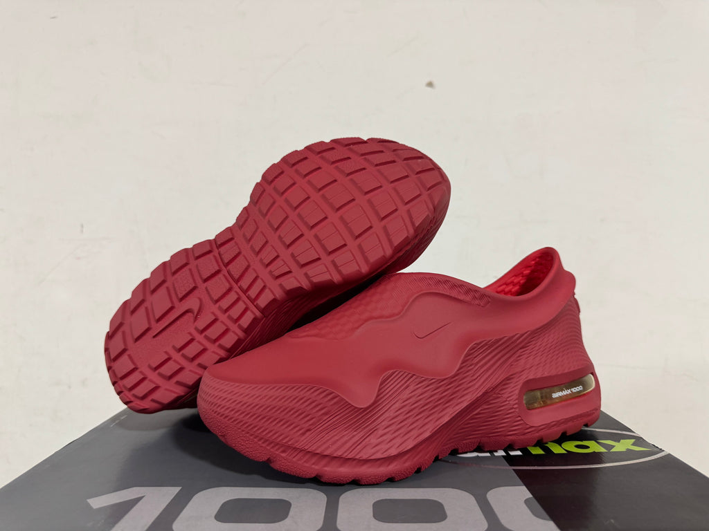 Nike Air Max 1000 Burgundy Slip-On Sneakers