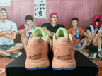 Nike Zoom Kobe Basketball Sneakers Peach Green Blue