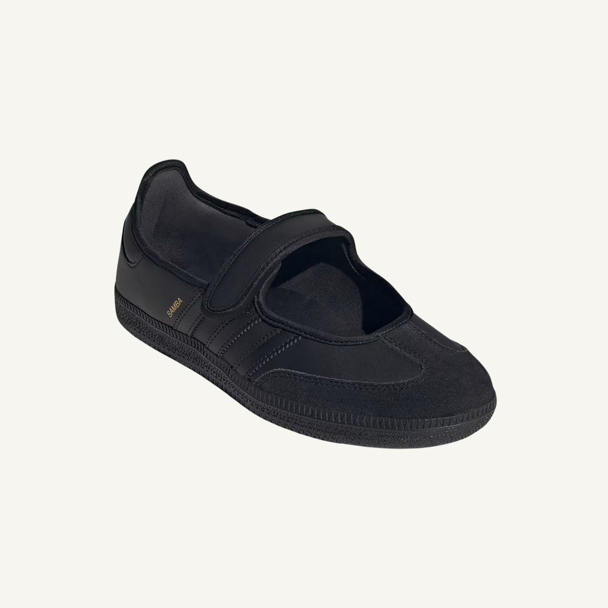 Adidas Originals Women's Triple Black Samba Jane Sneakers, LA0968