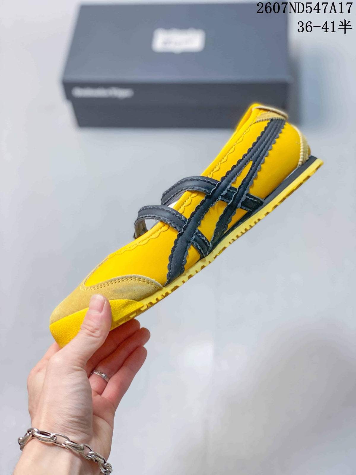ASICS Onitsuka Tiger MEXICO 66 Yellow Mary Jane Sneakers