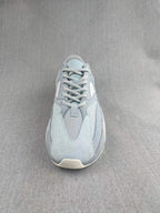 700 Gray and Coral Low-Top Sneakers