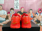 Nike Zoom Basketball Sneakers Red Black