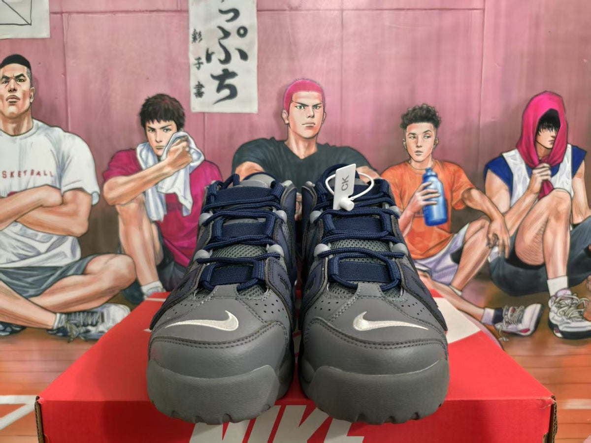 Nike Navy and Gray High-Top Sneakers