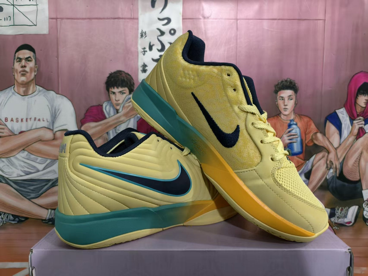 Nike Marquette Basketball Sneakers Yellow Green
