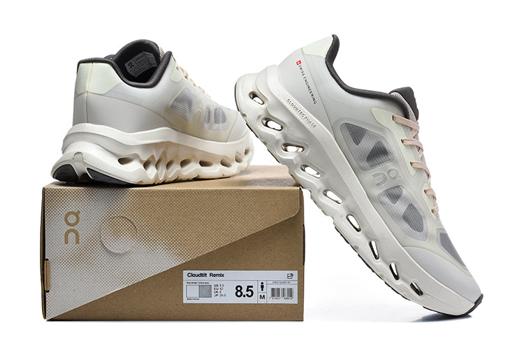 On Cloudtilt Remix Sneakers in White and Gray