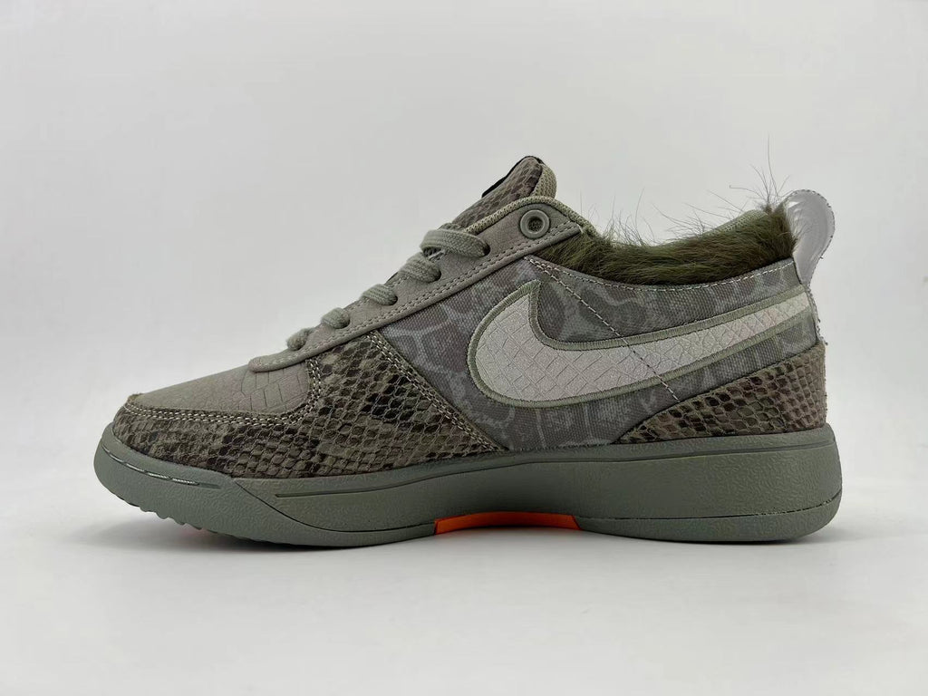 Nike HF6236-002 Low-Top Sneakers in Gray and Orange