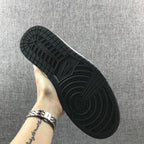 Air Jordan 1 Mid Yellow Black White 554724-700 Sneakers