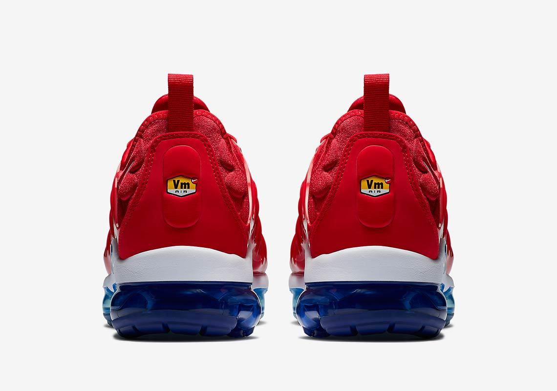 Nike Air VaporMax Plus Red Blue White Sneakers