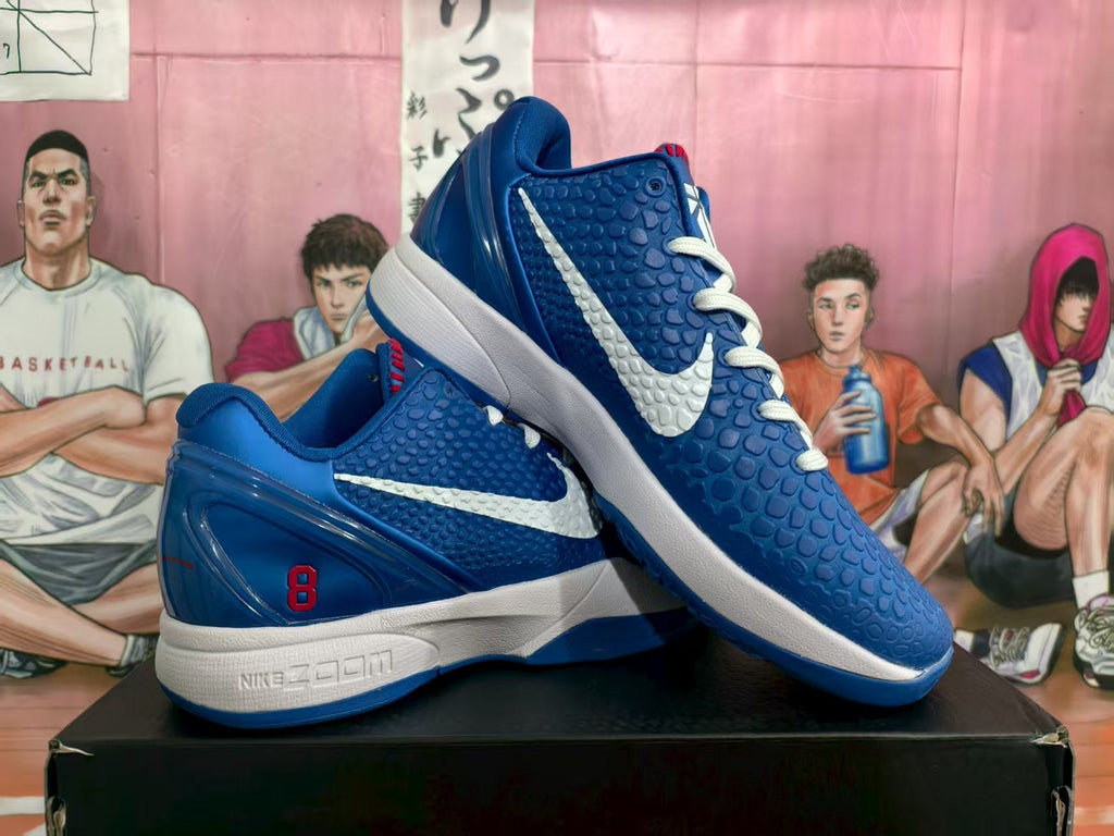 Nike Zoom Kobe 6 Protro Dodgers Blue Basketball Sneakers