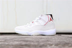 Jordan Air Jordan 11 Platinum Tint White Red Sneakers