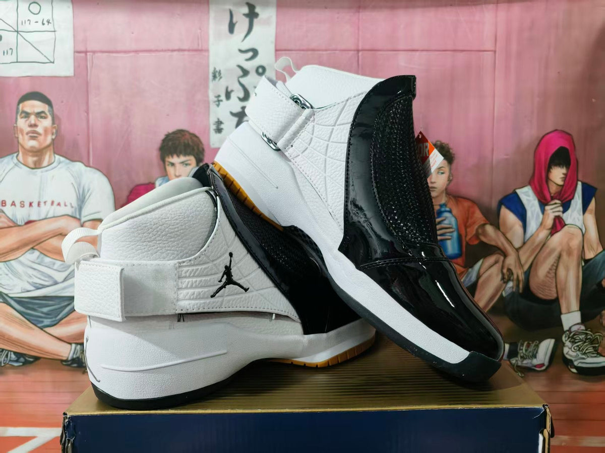 Jordan High-Top Sneakers White Black Gum Sole