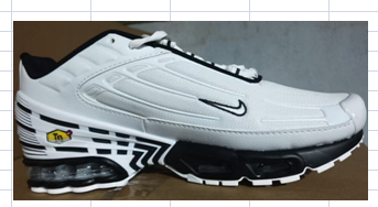 Nike Air Max Plus 3 White and Black Sneakers