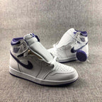 Jordan Air Jordan 1 Court Purple High-Top Sneakers White Purple CD0461-151