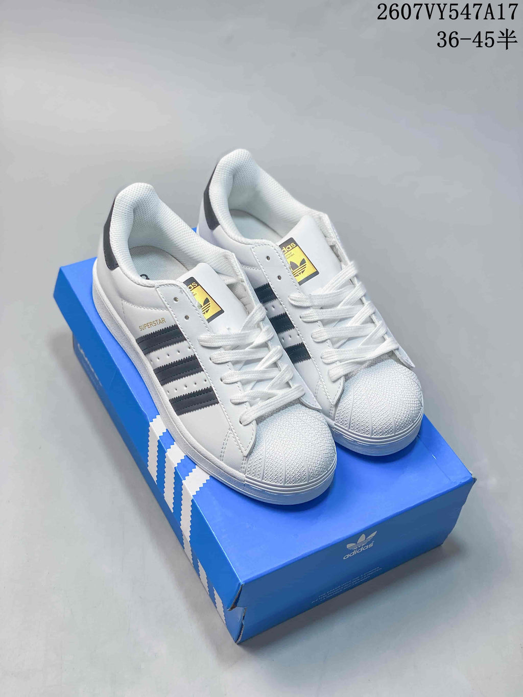 adidas Superstar Sneakers White or Black 2607VY547A17