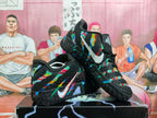 Nike Black Multicolor Basketball Sneakers