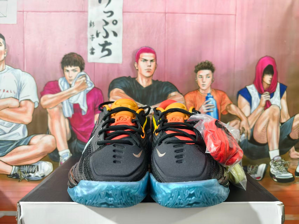 Nike LeBron 21 Black and Orange Basketball Shoes