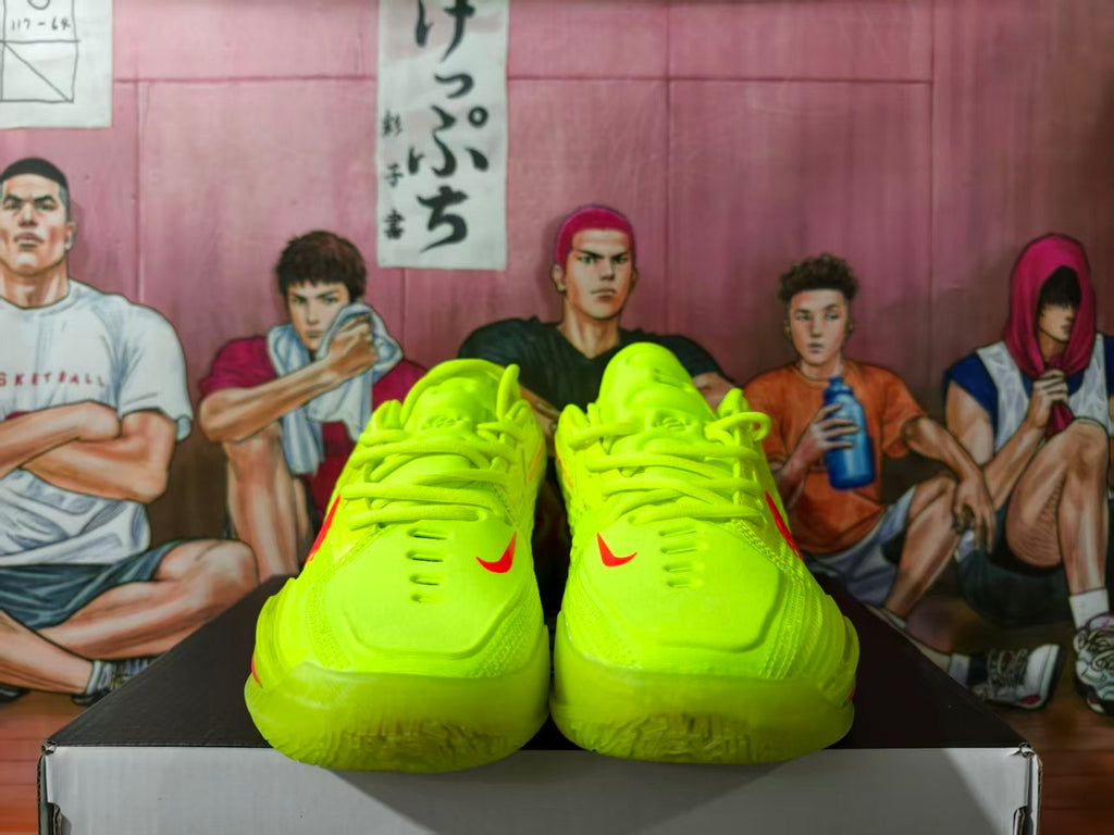 Nike GT Cut Basketball Shoes in Neon Green and Red