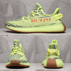 Yeezy 350 V2 Sneakers Lime Green Gum Sole