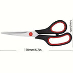 3pcs Sharp Stainless Steel Scissors Multipurpose Comfort Grip