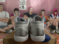 ASICS Basketball Shoes in White and Silver