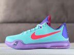 Nike Kobe 10 EYBL Basketball Sneakers Aqua Purple