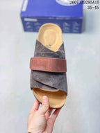 Birkenstock Boston Suede Clogs Brown Gray 2607JXD295A15