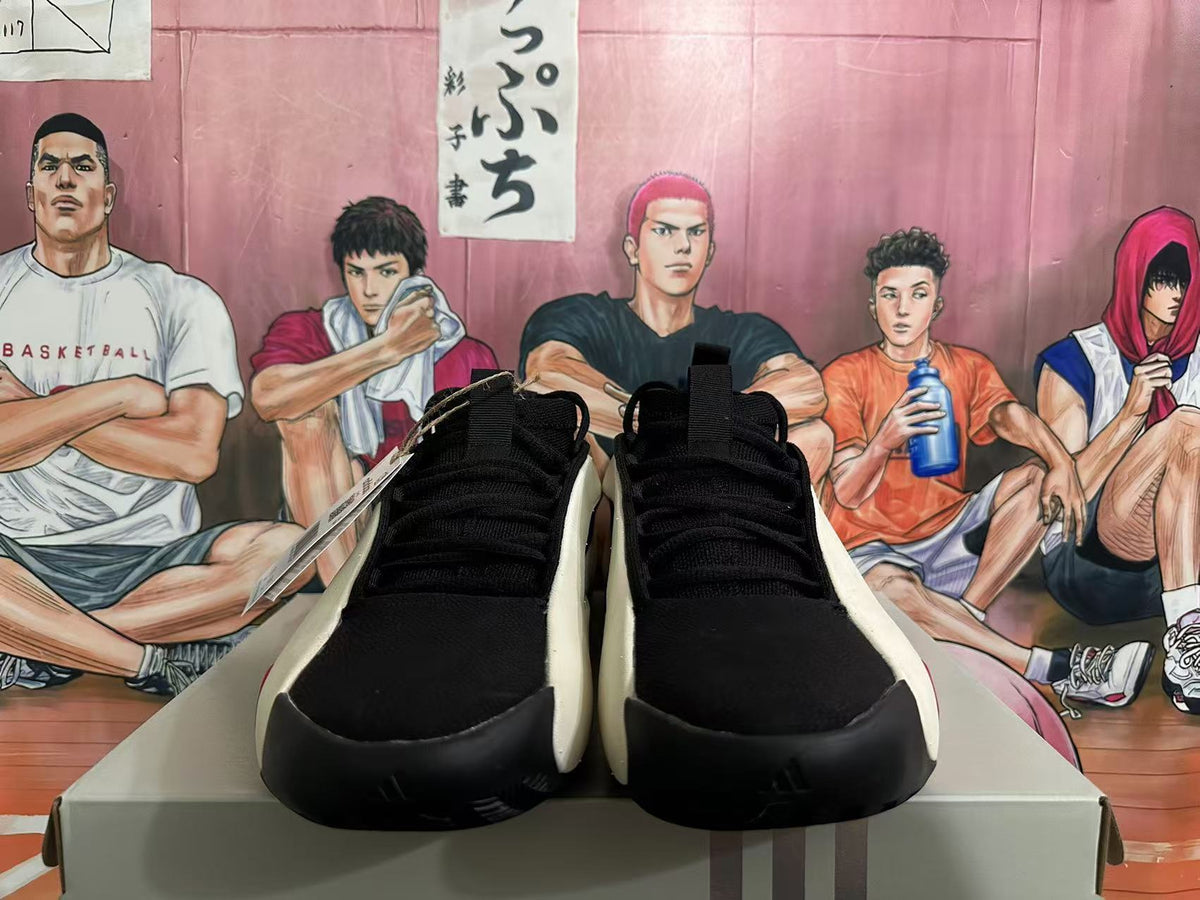 Black White Red Low-Top Sneakers