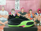Jordan Luka 1 Basketball Shoes Black and Volt Green