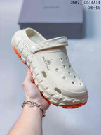 Balenciaga Tire Sole Clog Sandals White/Black 2607JJD514A14