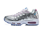 Nike Air Max 95 Silver Pink Blue Sneakers
