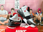 Nike Air More Uptempo White Black Red Basketball Shoes